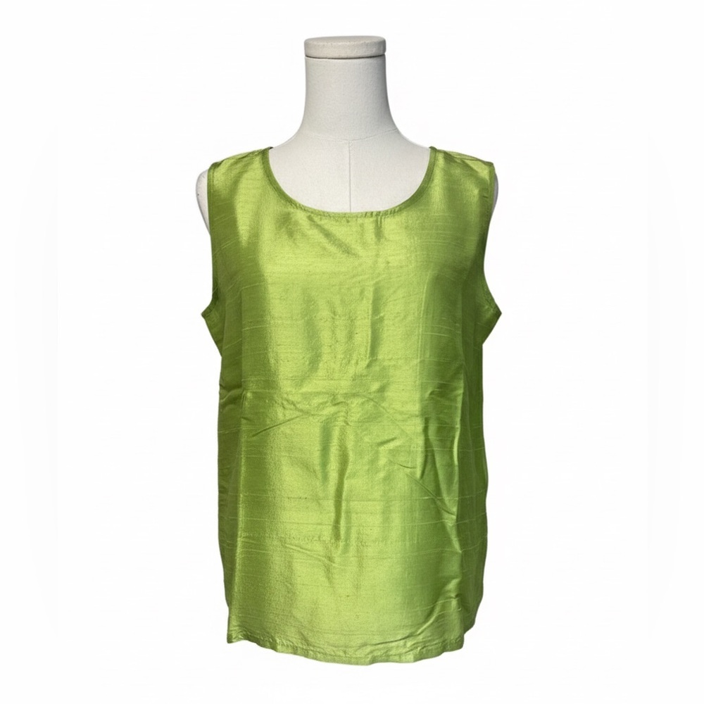 Bleu Bayou 100% Silk Shell Tank Blouse